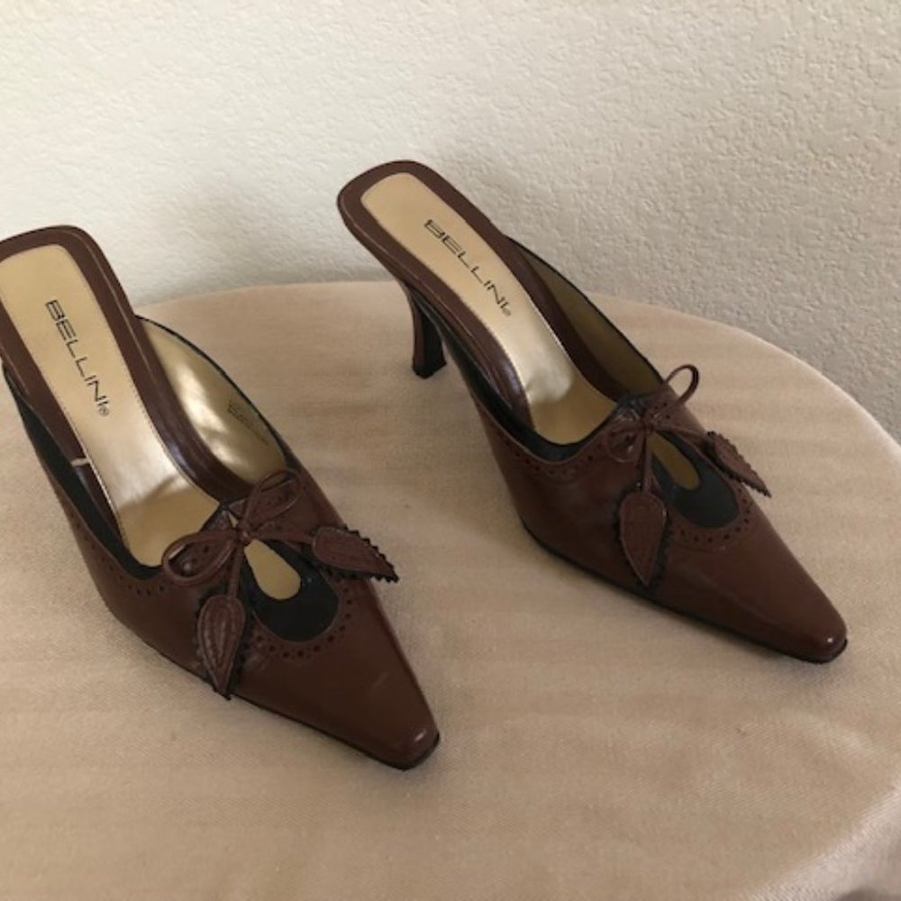 Bellini Leather Backless Heel